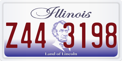 IL license plate Z443198