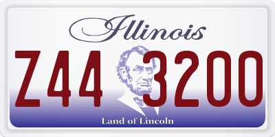 IL license plate Z443200