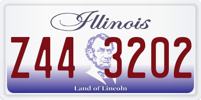 IL license plate Z443202