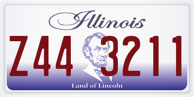 IL license plate Z443211