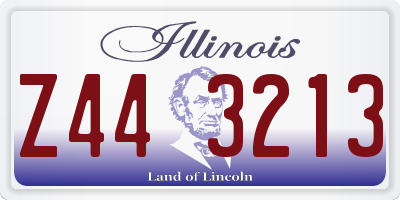 IL license plate Z443213