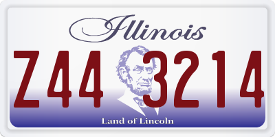 IL license plate Z443214