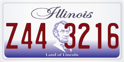 IL license plate Z443216