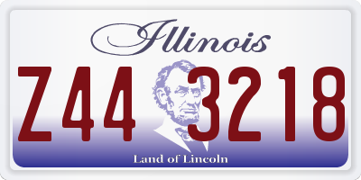 IL license plate Z443218