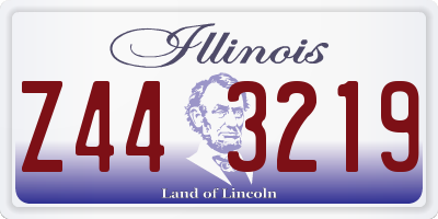 IL license plate Z443219