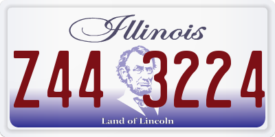 IL license plate Z443224