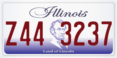 IL license plate Z443237