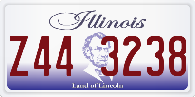 IL license plate Z443238