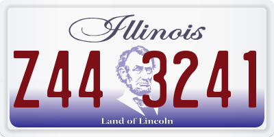 IL license plate Z443241
