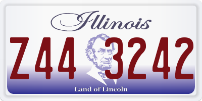 IL license plate Z443242