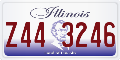 IL license plate Z443246