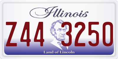 IL license plate Z443250