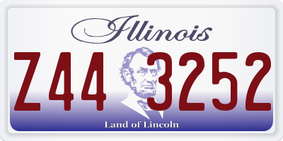 IL license plate Z443252