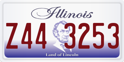 IL license plate Z443253