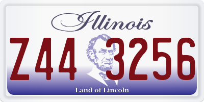 IL license plate Z443256