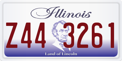 IL license plate Z443261
