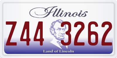 IL license plate Z443262