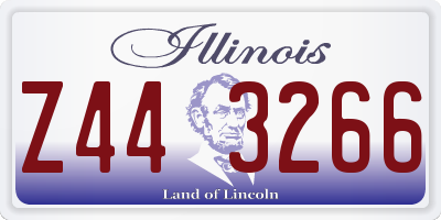 IL license plate Z443266