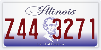IL license plate Z443271