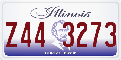 IL license plate Z443273