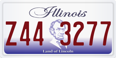 IL license plate Z443277