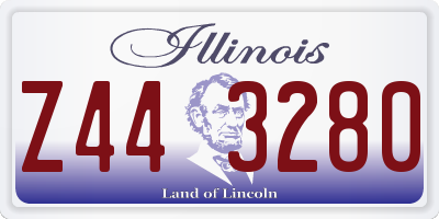 IL license plate Z443280