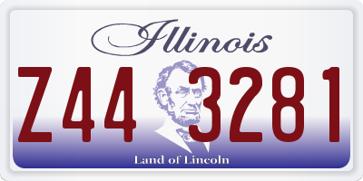 IL license plate Z443281
