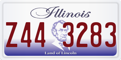 IL license plate Z443283