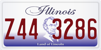 IL license plate Z443286