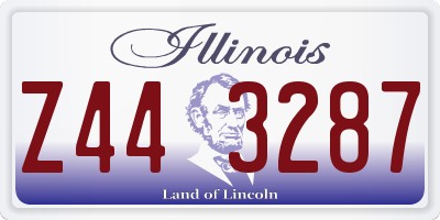 IL license plate Z443287