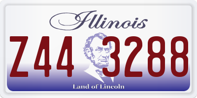 IL license plate Z443288