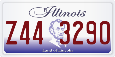 IL license plate Z443290