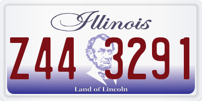 IL license plate Z443291