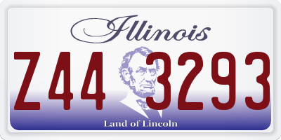 IL license plate Z443293