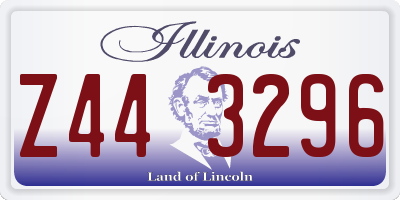 IL license plate Z443296