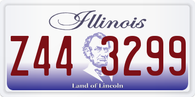 IL license plate Z443299
