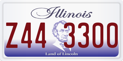 IL license plate Z443300