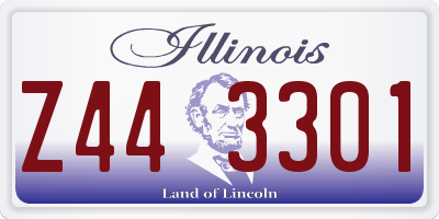 IL license plate Z443301