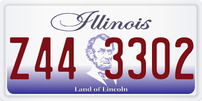 IL license plate Z443302