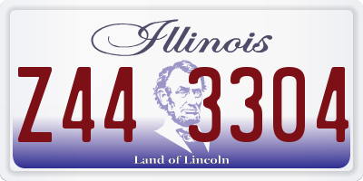 IL license plate Z443304