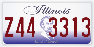 IL license plate Z443313