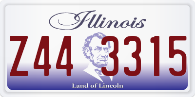 IL license plate Z443315