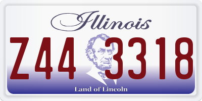 IL license plate Z443318