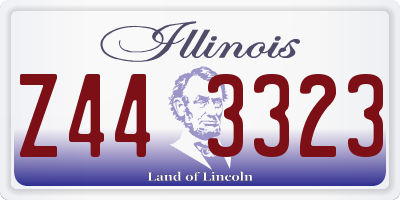 IL license plate Z443323