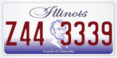 IL license plate Z443339