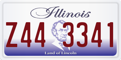 IL license plate Z443341