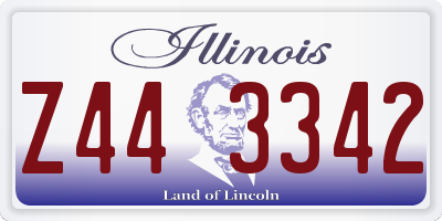 IL license plate Z443342