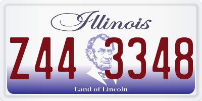 IL license plate Z443348
