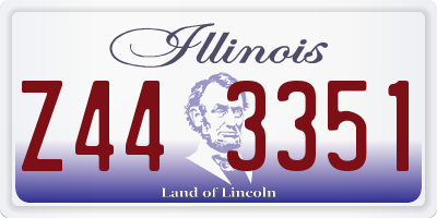 IL license plate Z443351