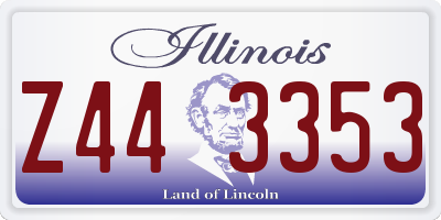 IL license plate Z443353